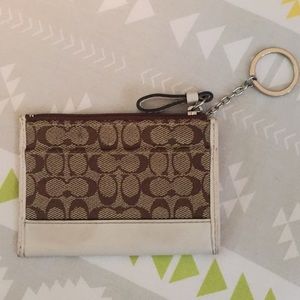 Coach coin purse, key & card holder